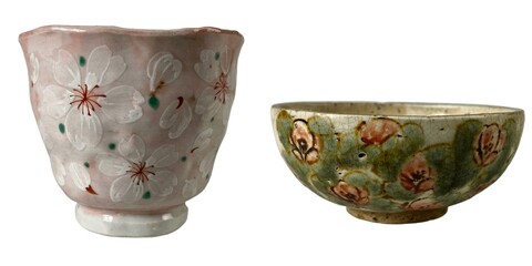 Close-up photography of artistic ceramic bowls in a studio setting with natural light