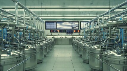 A modern server room with rows of racks and blinking lights, symbolizing data processing, network infrastructure, and advanced technology. Ideal for tech or cybersecurity themes. - Powered by Adobe