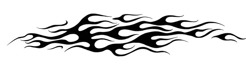 Obraz premium Abstract design of streaked, speckled, dark shapes