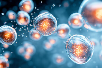 HBOT. Hyperbaric Oxygen Therapy. Oxygen. Regenerating skin cells with oxygen particles