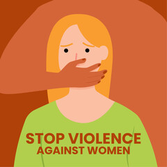 Stop workplace violence and sexual harassment vector illustration