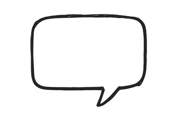 Naklejka premium Black speech bubble with transparent backdrop, offering clean space for graphic design layout