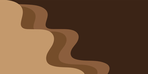 Modern wave layered vector background illustration