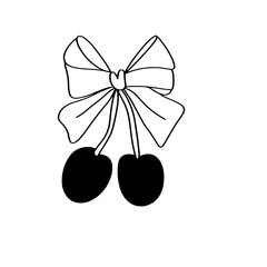 vector illustration of an apple, vector illustration of a bow, bow and ribbon, black bow on white background, black bow and ribbon, black and white bow, set of bow vector, set of bow, 