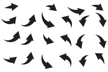set of curved arrows icon