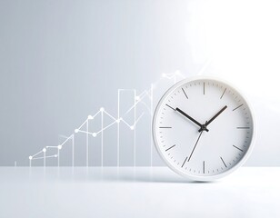 White clock and growth chart