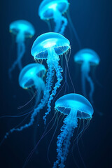 jelly fish in aquarium