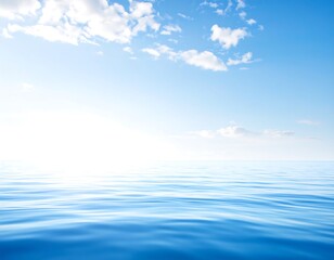 Fototapeta premium Calm ocean meets a bright sky