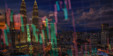 hong kong skyline at sunset sydney skyline at night