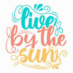 Summer typography quotes, Summer lettering poster design, Vintage summer graphic with script text