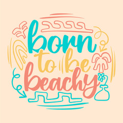 Summer typography quotes, Summer lettering poster design, Vintage summer graphic with script text