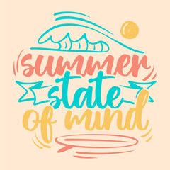 Summer typography quotes, Summer lettering poster design, Vintage summer graphic with script text