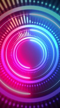 Vertical music equalizer, for music party, 4k footage