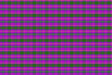 Tartan Check Pattern Purple and Green