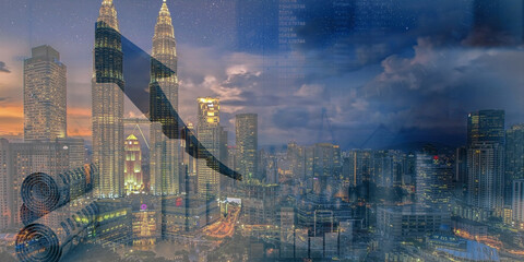 hong kong skyline at sunset sydney skyline at night