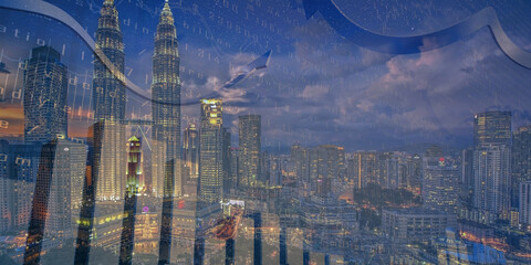 hong kong skyline at sunset sydney skyline at night