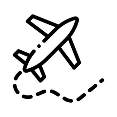 airplane line icon