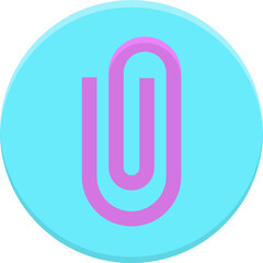 Attachment Icon – Minimalist Vector Symbol for File Attachment, Document, and Email

