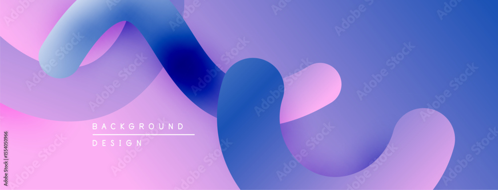 Poster Abstract fluid shapes, vibrant colors blend. Modern design, smooth gradients create dynamic composition. Background suggests movement, energy.