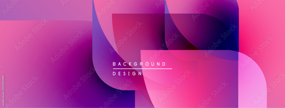 Aufkleber Abstract gradients overlap, creating dynamic visual effect. Pink, purple hues dominate composition. Text reads background design.