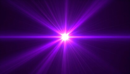 Radiant purple burst