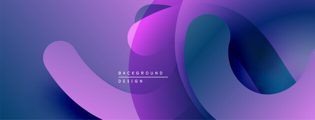 Abstract fluid shapes, purple hues, smooth gradients. Modern design element for backgrounds, presentations. Minimalist aesthetic.
