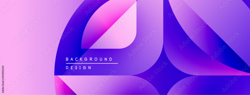 Poster Abstract background features flowing purple shapes. Gradient colors create dynamic visual effect. Text reads background design.
