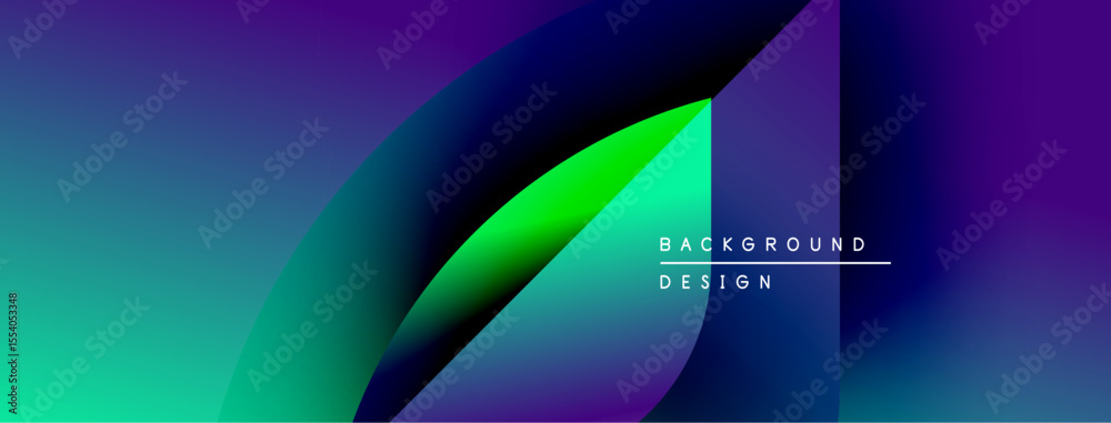 Poster Abstract gradient background. Vivid colors blend, creating dynamic visual effect. Modern design suitable for digital projects.