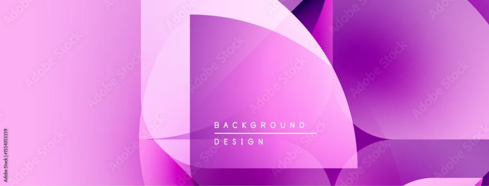 Poster Abstract pink background. Geometric shapes overlap creating dynamic visual effect. Modern design suitable for digital projects.