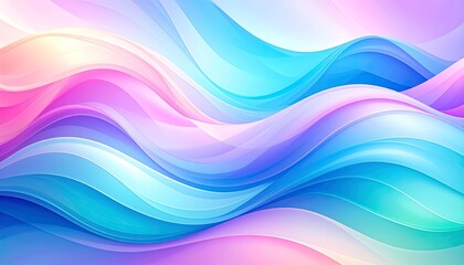 Abstract swirling pastel waves