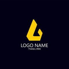 initial G diamond logo design vector