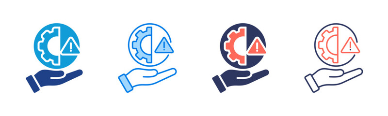 Risk Management icon sheet multiple style collection