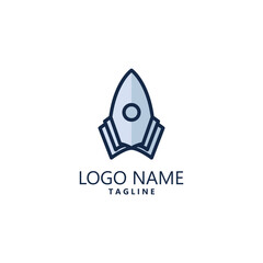 rocket book logo design vector
