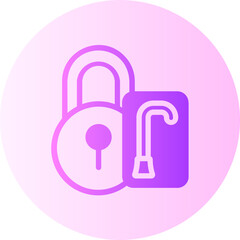 secure gradient icon