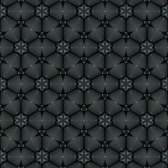 Elegant geometric pattern featuring a repetitive design of stylized floral shapes in dark tones, set against a textured background