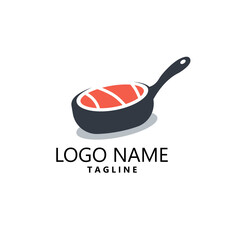 sushi Pan logo vector design