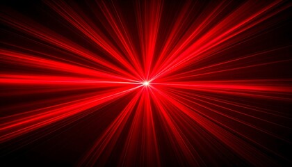 Red radiating light burst