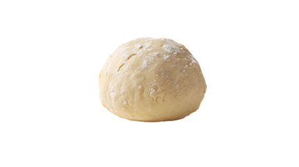 a ball of dough sitting on top of a white surface