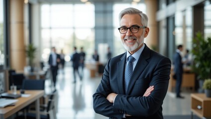 Fototapeta premium Professional Businessman in Modern Office Environment
