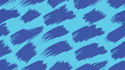 Obraz premium Seamless pattern of dark blue brush strokes on light blue background abstract