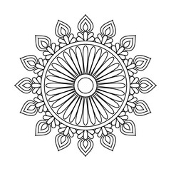 Timeless Spiral of Soft Petal Structure coloring book page