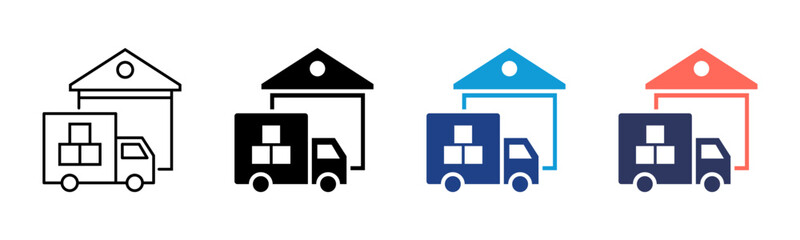 Supplier icon sheet multiple style collection