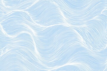 Obraz premium Abstract light blue wavy lines background texture