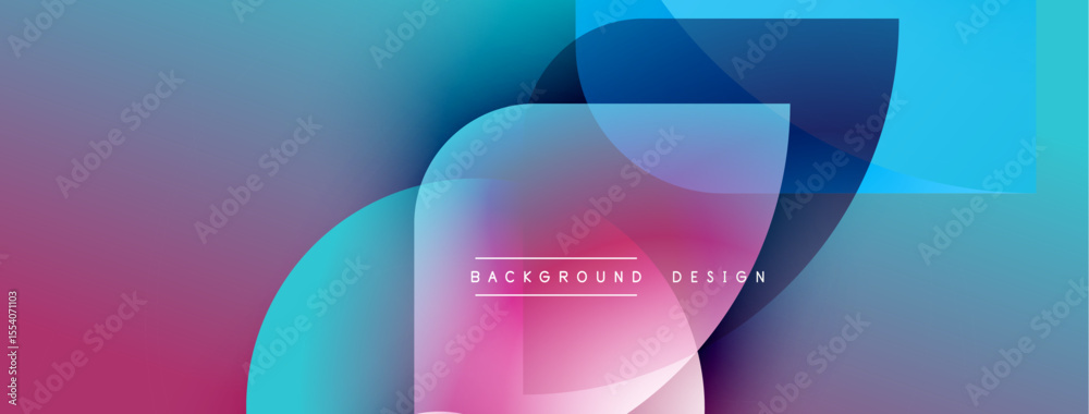 Poster Abstract gradients blend, creating dynamic visual effect. Overlapping shapes suggest depth, modern aesthetic. Text reads background design.