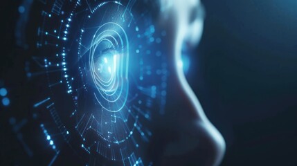 Digital Eye, Biometric Futuristic Scan