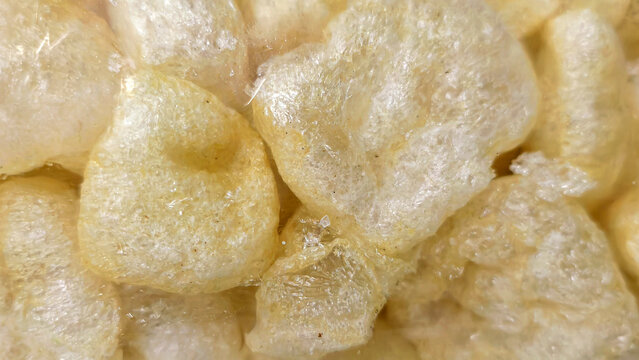 Krupuk Rambak: Crispy Fried Beef Skin Crackers with Light Airy Texture
