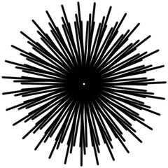 Obraz premium abstract black and white circle