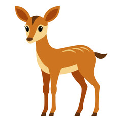 Fototapeta premium Antelope on white background