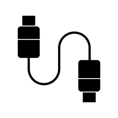 internet cable icon isolated sign, vector simple illustration for web and app..eps
