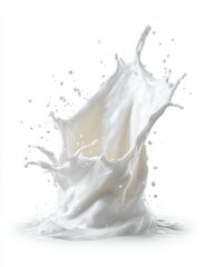Milk splash against white background (3)